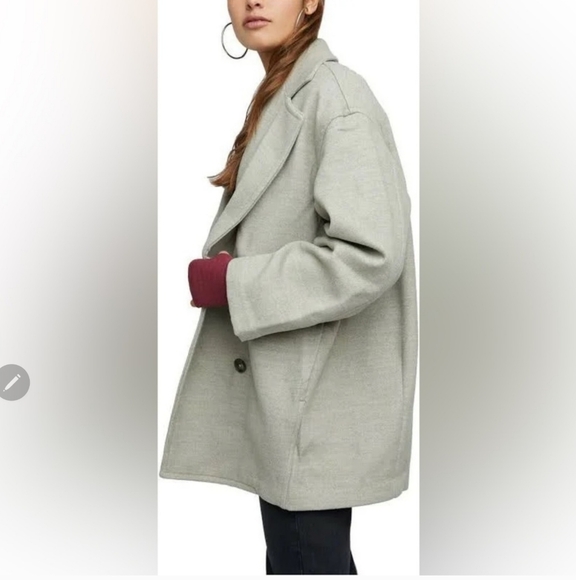 Free People Hannah Double Breasted Blazer Coat - Picture 4 of 16